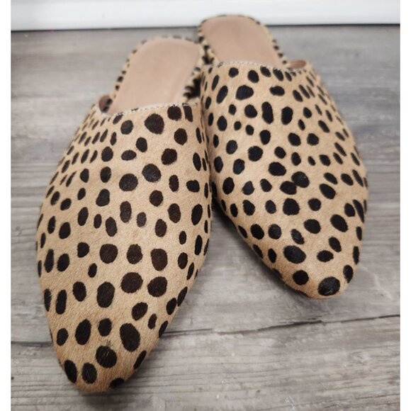 Madewell Women's Sz. 8 Remi Mule In Dotted Calf Hair - Picture 2 of 9